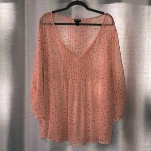 3/4 Sleeve Shear Blouse